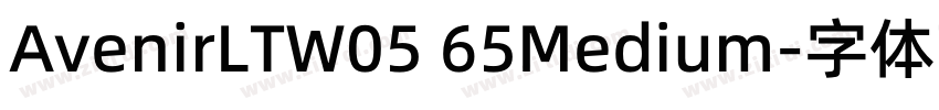 AvenirLTW05 65Medium字体转换
